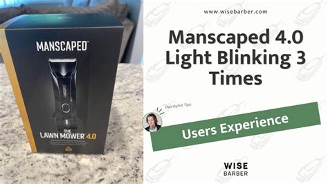 How To Fix Manscaped Blinking Light